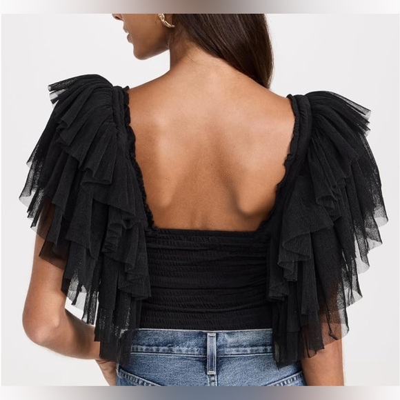 New Free People Kill the Lights Black Bodysuit - Picture 3 of 11